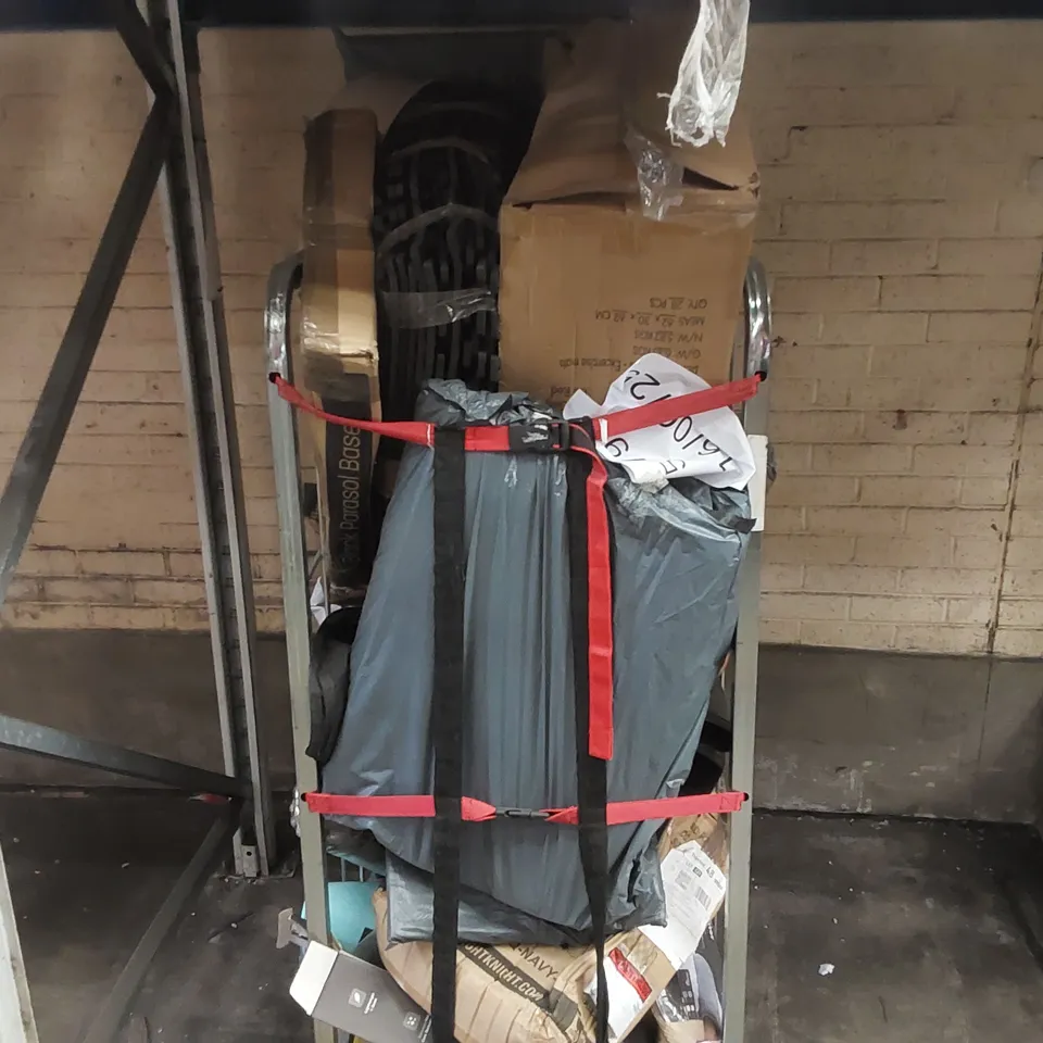 CAGE CONTAINING ASSORTED CONSUMER PRODUCTS - CAGE NOT INCLUDED -