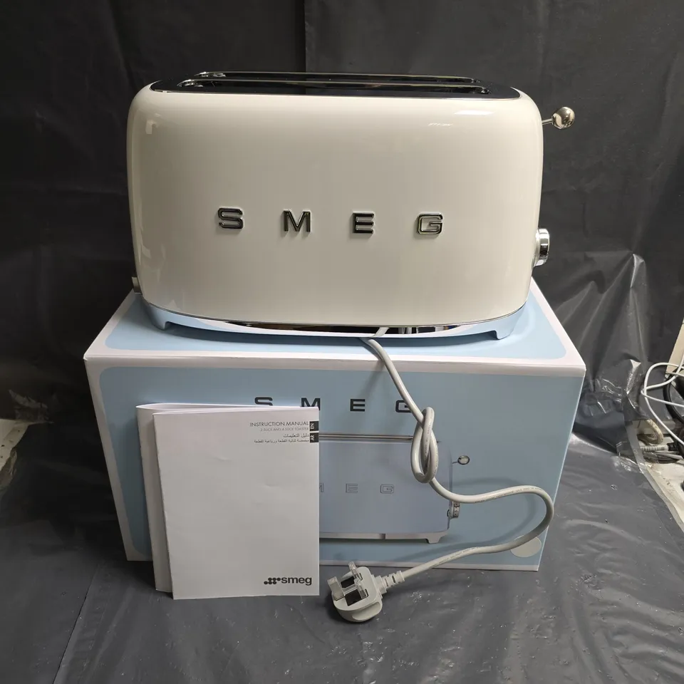 BOXED SMEG RETRO 2-SLICE TOASTER – WHITE