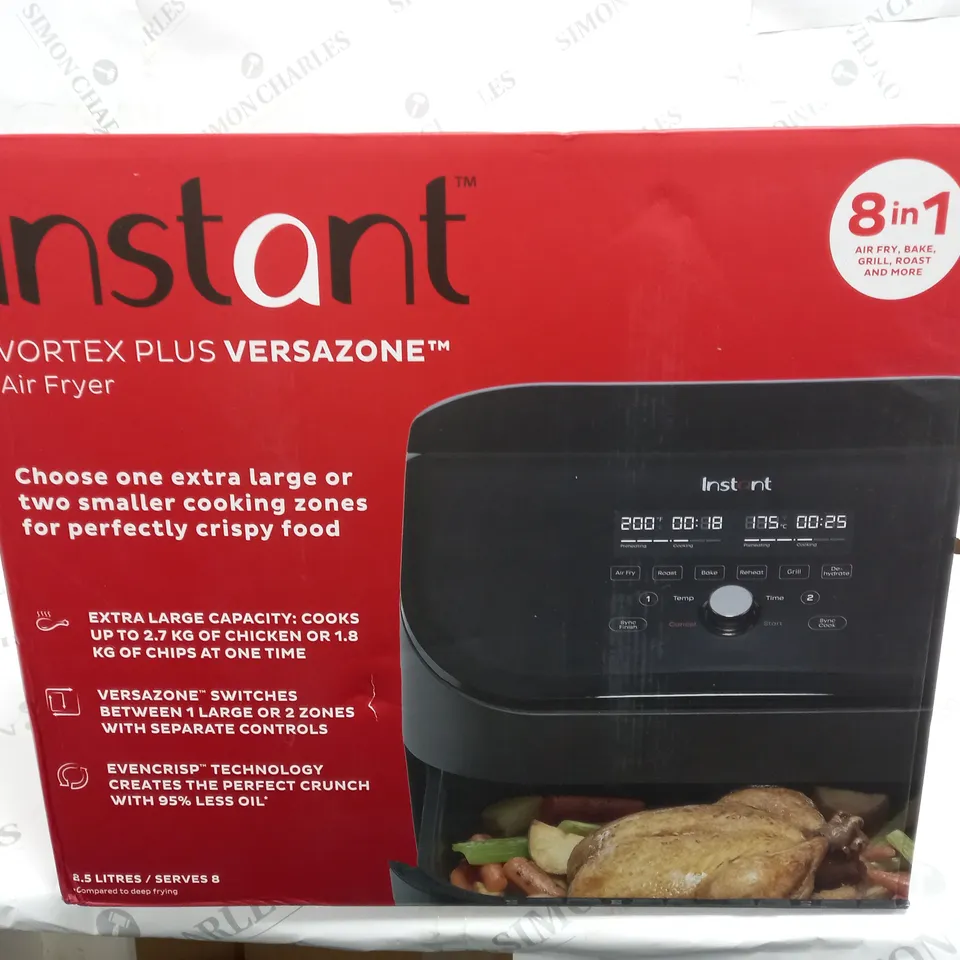 BOXED INSTANT VORTEX PLUS VERSAZONE AIR FRYER 