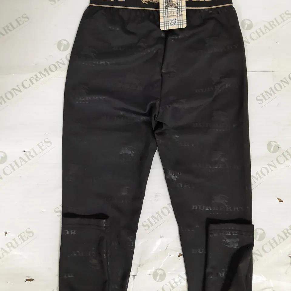 BURBERRY LEGGINGS IN BLACK SIZE S