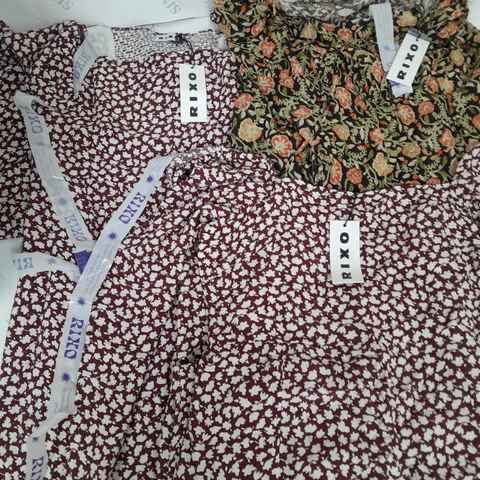 LOT OF 3 RIXO FLORAL DRESSES - UK 16