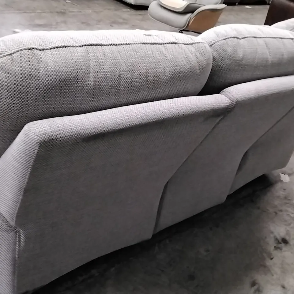 QUALITY BRITISH DESIGNER G PLAN MANUFACTURED CHADWICK 3 SEATER ELECTRIC RECLINER DBL SOFA - LAGOON SLATE FABRIC