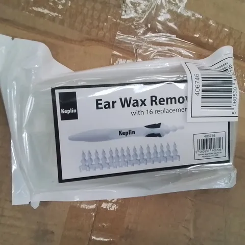 BOX CONTAINING APPROXIMATELY 120 BRAND NEW KEPLIN EAR WAX REMOVAL KITS