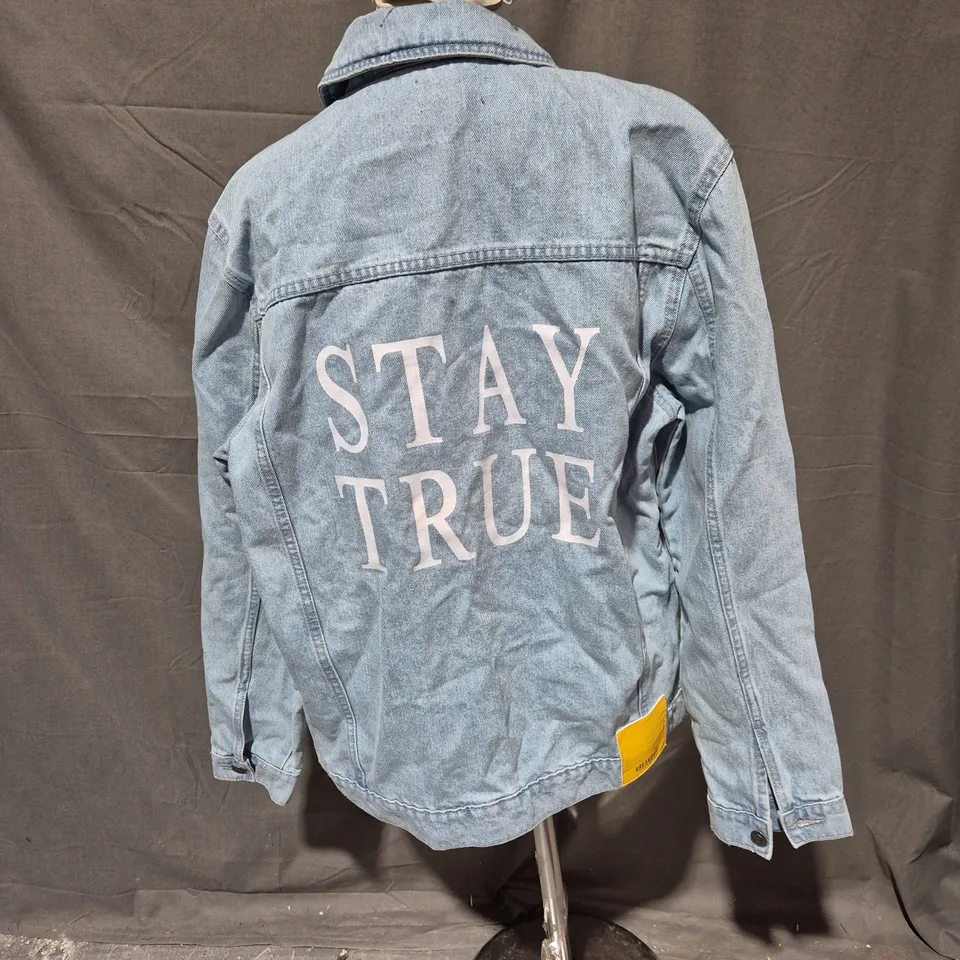 BREAKOUT DENIM JACKET IN LIGHT BLUE SIZE M