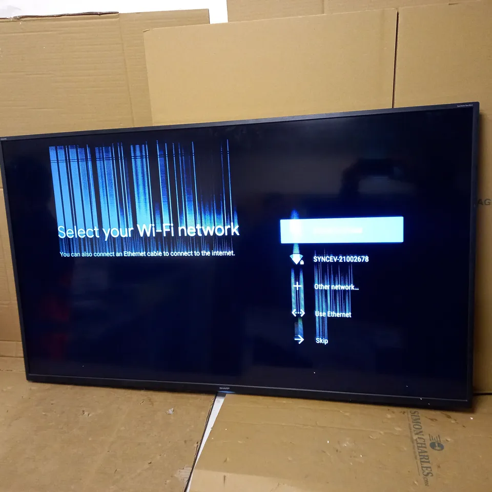 SHARP 4T C55BL3KF2AB 55 INCH 4K SMART TV 55UL2163DBC COLLECTION ONLY 