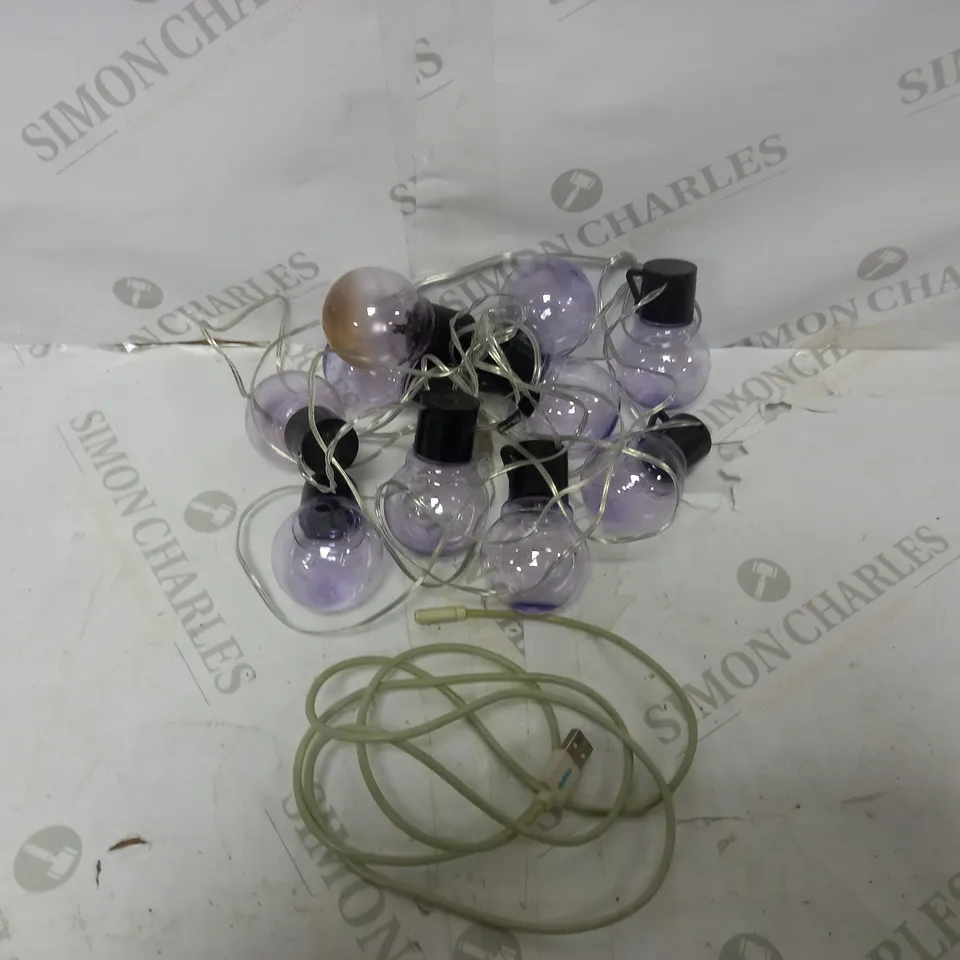 OUTDOOR LAVENDER STRING LIGHTS