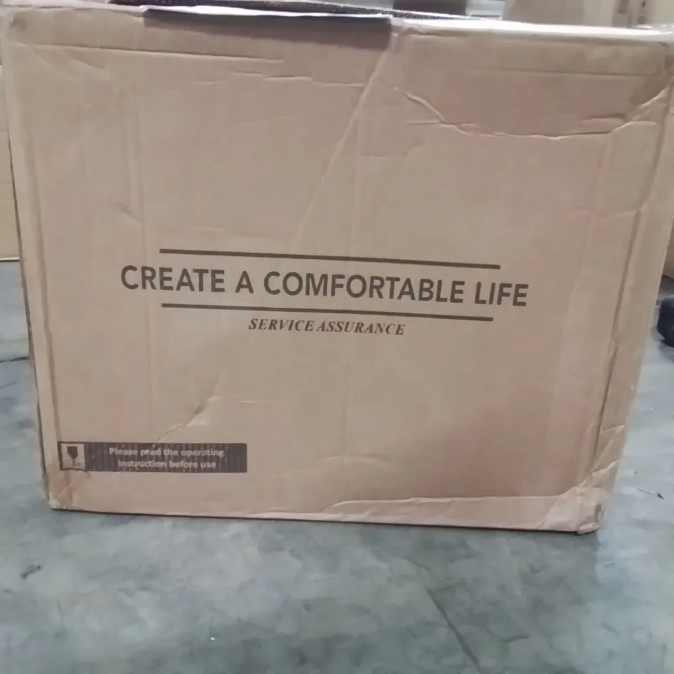 BOXED CLIPOP FAUX LEATHER DINING CHAIRS SET OF 2 CREAM