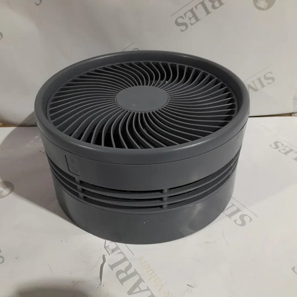 BELL & HOWELL RECHARGEABLE EXTENDABLE DESK & FLOOR FAN IN GREY