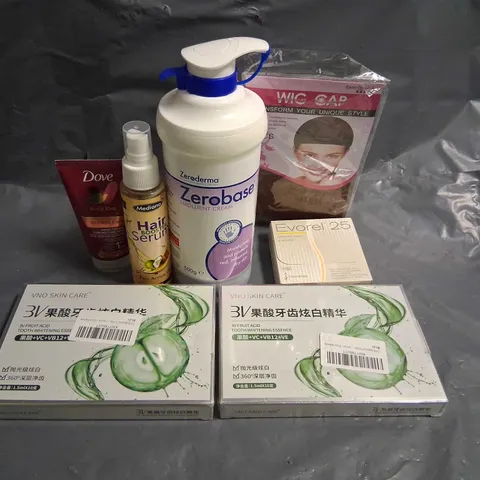 LARGE QUANTITY OF ASSORTED HEALTH AND BEAUTY PRODUCTS TO INCLUDE; ELF, ZEROBASE, EVOREL 25 AND DOVE