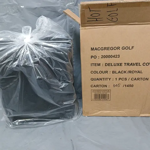 MACGREGOR GOLF DELUXE TRAVEL COVER BLACK ROYAL