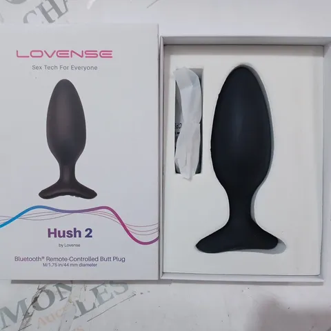 BOXED LOVENSE HUSH 2 BLUETOOTH REMOTE-CONTROLLED BUTT PLUG