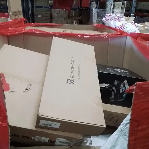 PALLET OF ASSORTED HOUSEHOLD GOODS AND PRODUCTS TO INCLUDE; BOXED HOUSEHOLD ITEMS ETC