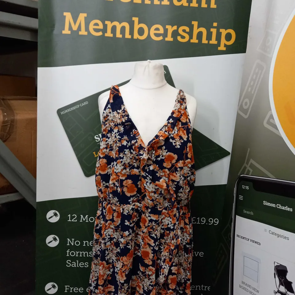 DOUBLE SECOND FLORAL DRESS - SIZE 18