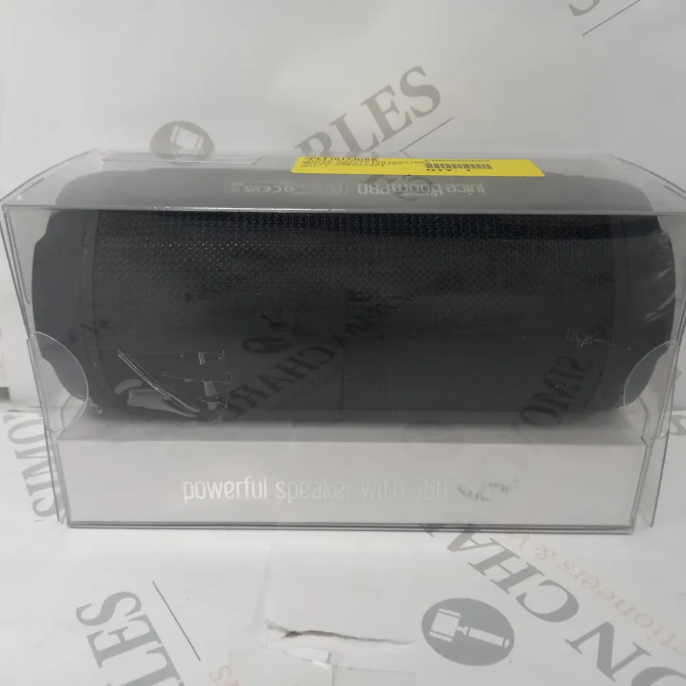 BOXED JUICEBOOMPRO PORTABLE BLUETOOTH SPEAKER