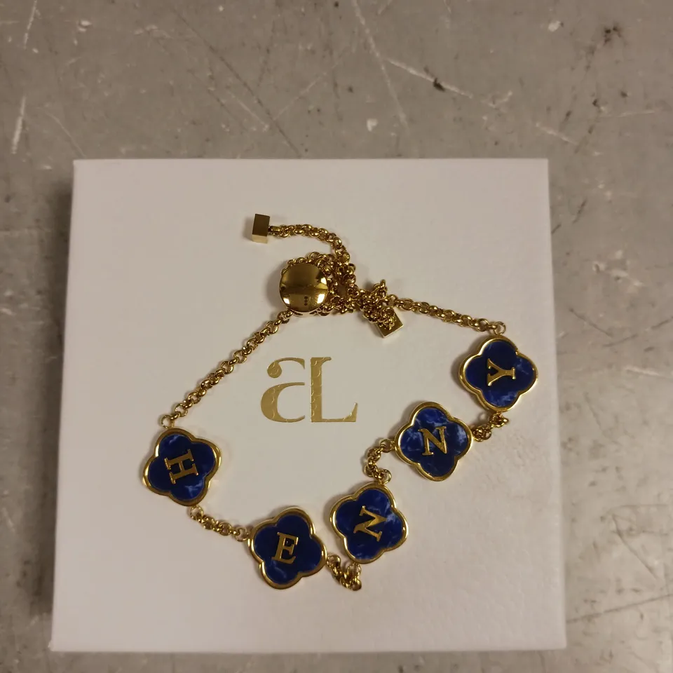 ABBOTT LYON PERSONALISED 'HENNY' CLOVER BRACELET 