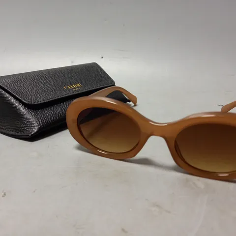 BOXED CELINE PARIS BROWN TINTED SUNGLASSES
