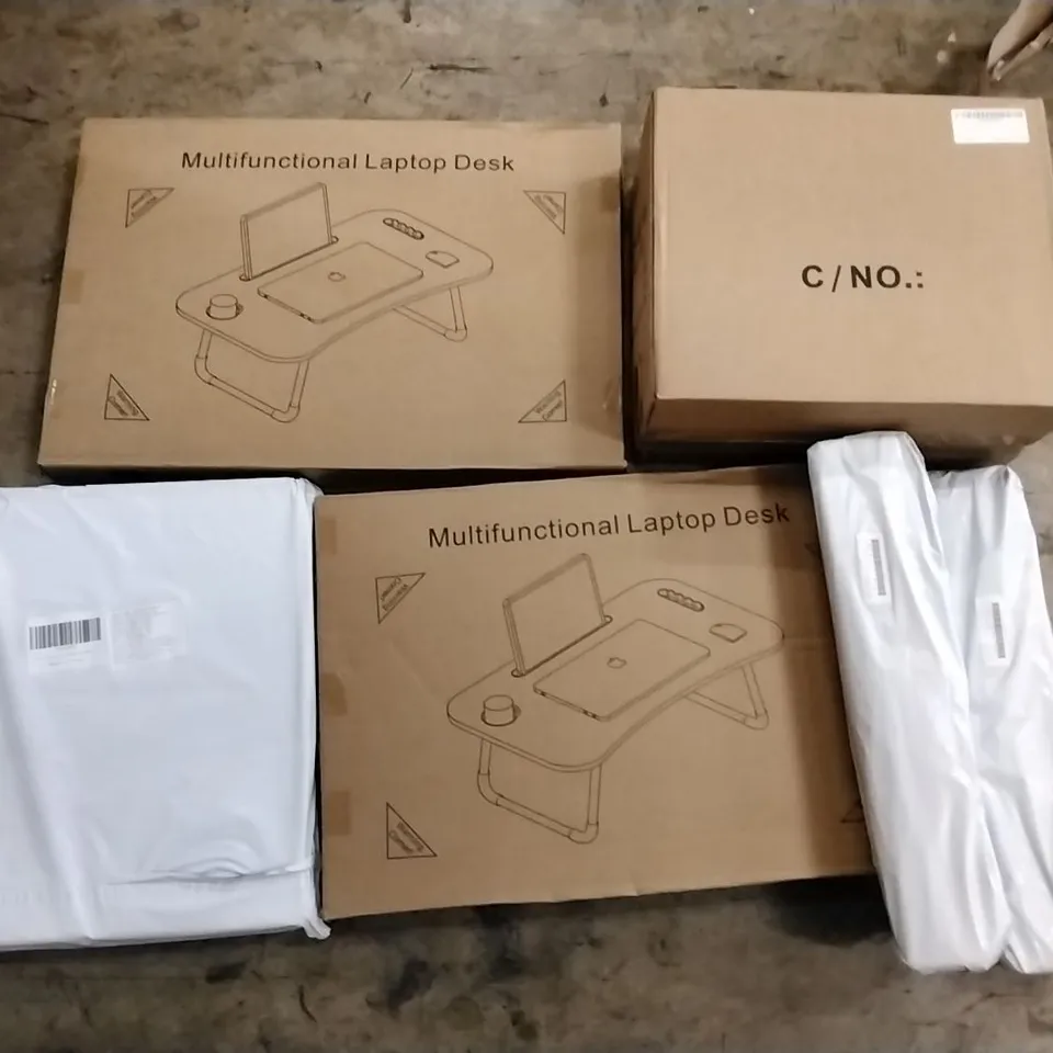 PALLET OF ASSORTED PRODUCTS INCLUDING MULTIFUNCTIONAL LAPTOP DESKS, OVAL TOILET SEATS, BLACK PROTECTIVE CASES, CREPE PAPER STRAINERS