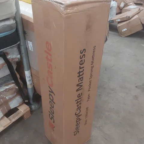 QUALITY BOXED AND ROLLED SLEEPYCASTLE POCKET SPRUNG 120CM SMALL DOUBLE MATTRESS
