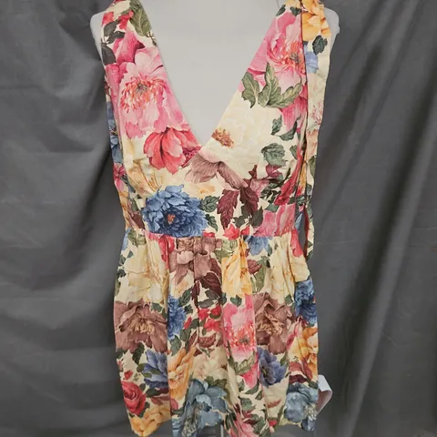 NOBODY'S CHILD COEN MINI DRESS IN ELENA BLOOMS SIZE 14