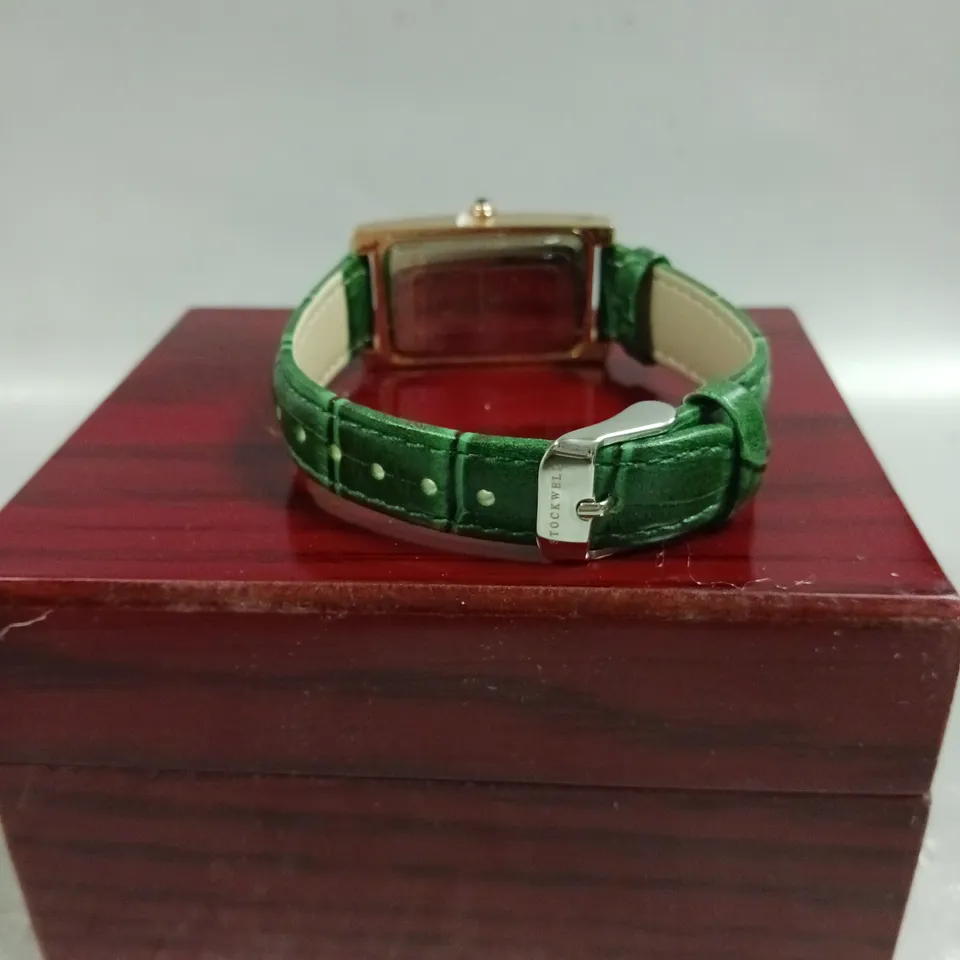 LADIES STOCKWELL WATCH – TEXTURED DIAL WITH SUB DIAL MINUTE HAND – LEATHER STRAP
