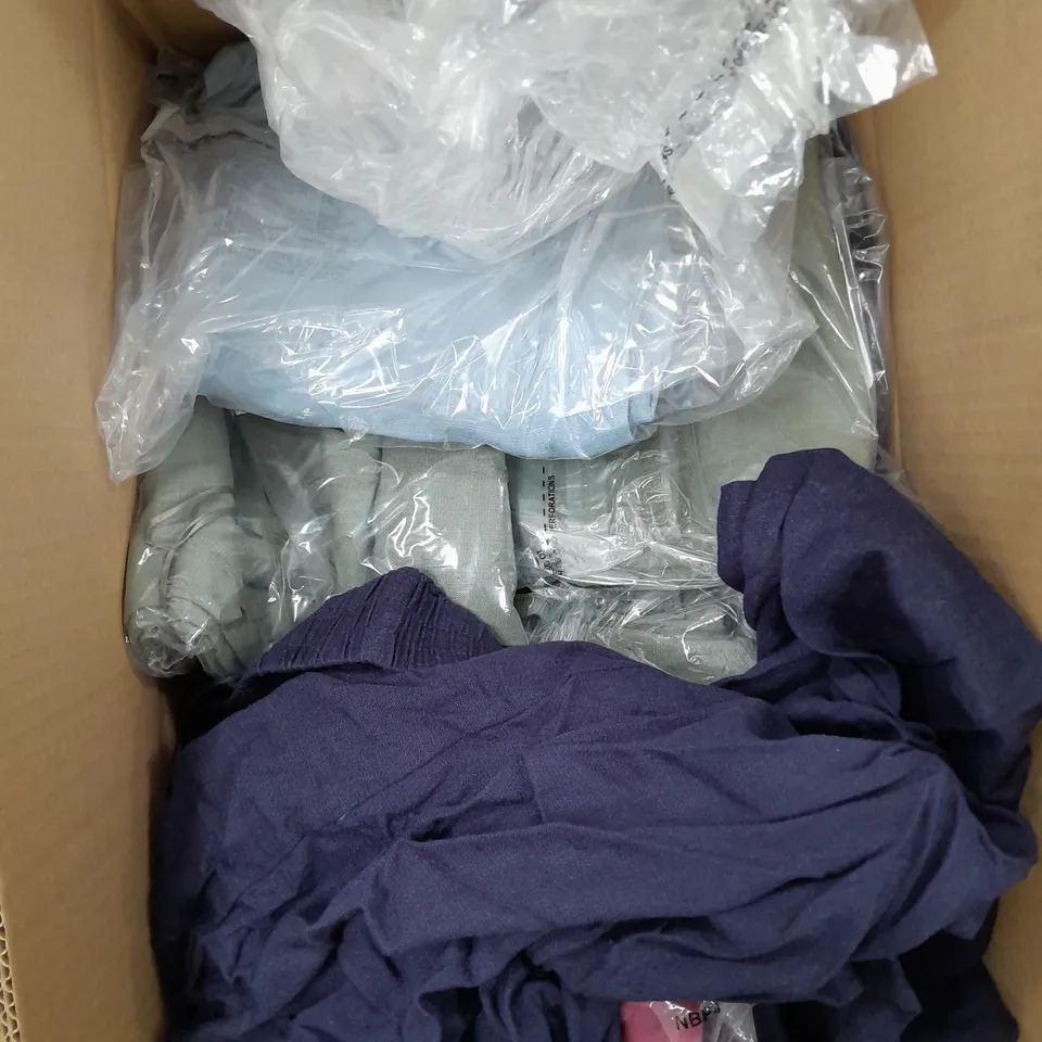 APPROXIMATELY 15 ASSORTED CLOTHING PRODUCTS IN VARIOUS DESIGNS & SIZES 
