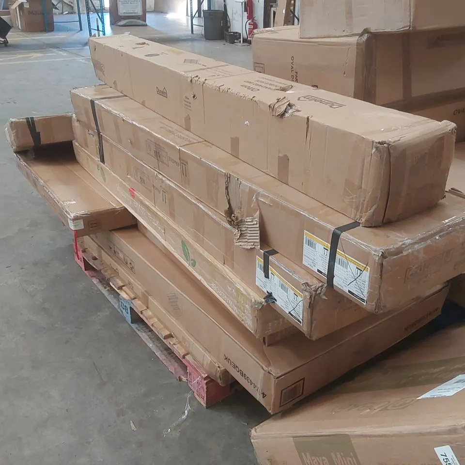 PALLET CONTAINING A LARGE QUANTITY OF ASSORTED FURNITURE PARTS ECT