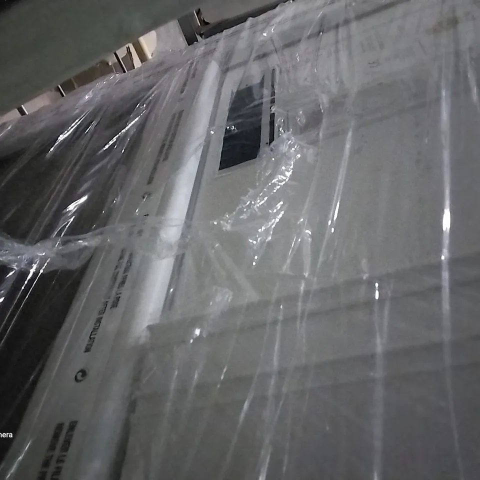 PVCU BACK DOOR 1/2 GLAZED DOOR 205.5 × 5×84×6CM