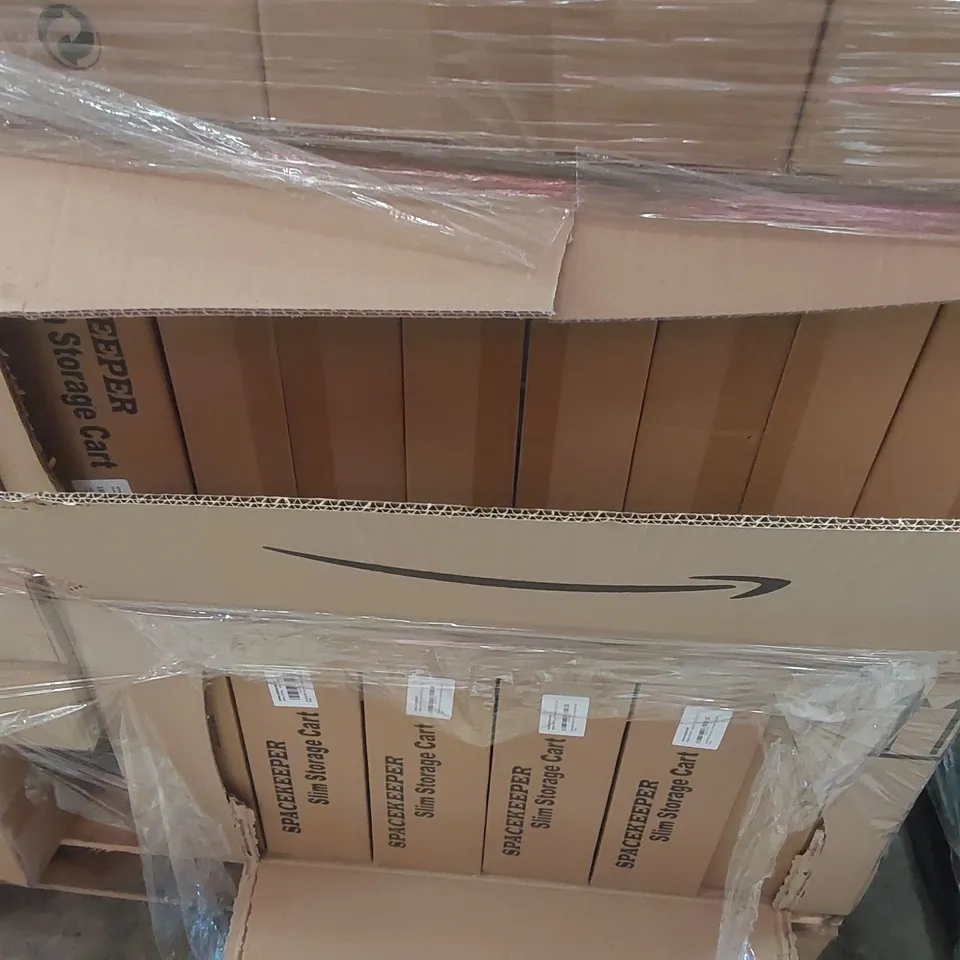 PALLET CONTAINING A VERY LARGE QUANTITY OF BOXED STORAGE CARTS
