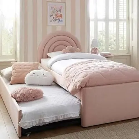 BOXED RAINBOW BED WITH TRUNDLE - PINK (3 BOXES)
