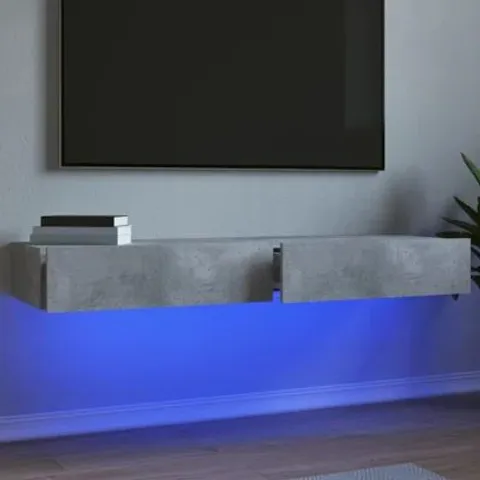BOXED BRIAHNNA TV CABINET WITH LED LIGHTS MEDIA UNIT