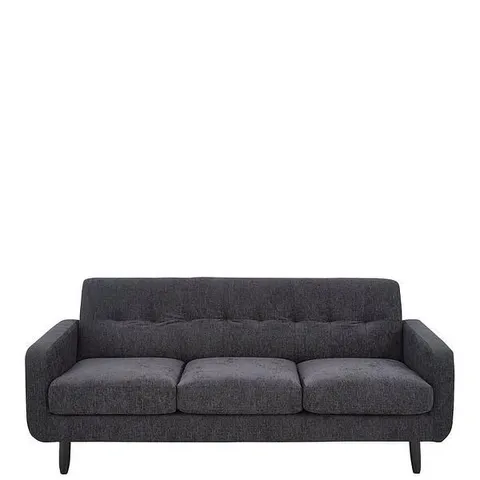 BOXED OSLO SLATE FABRIC 2 SEATER SOFA