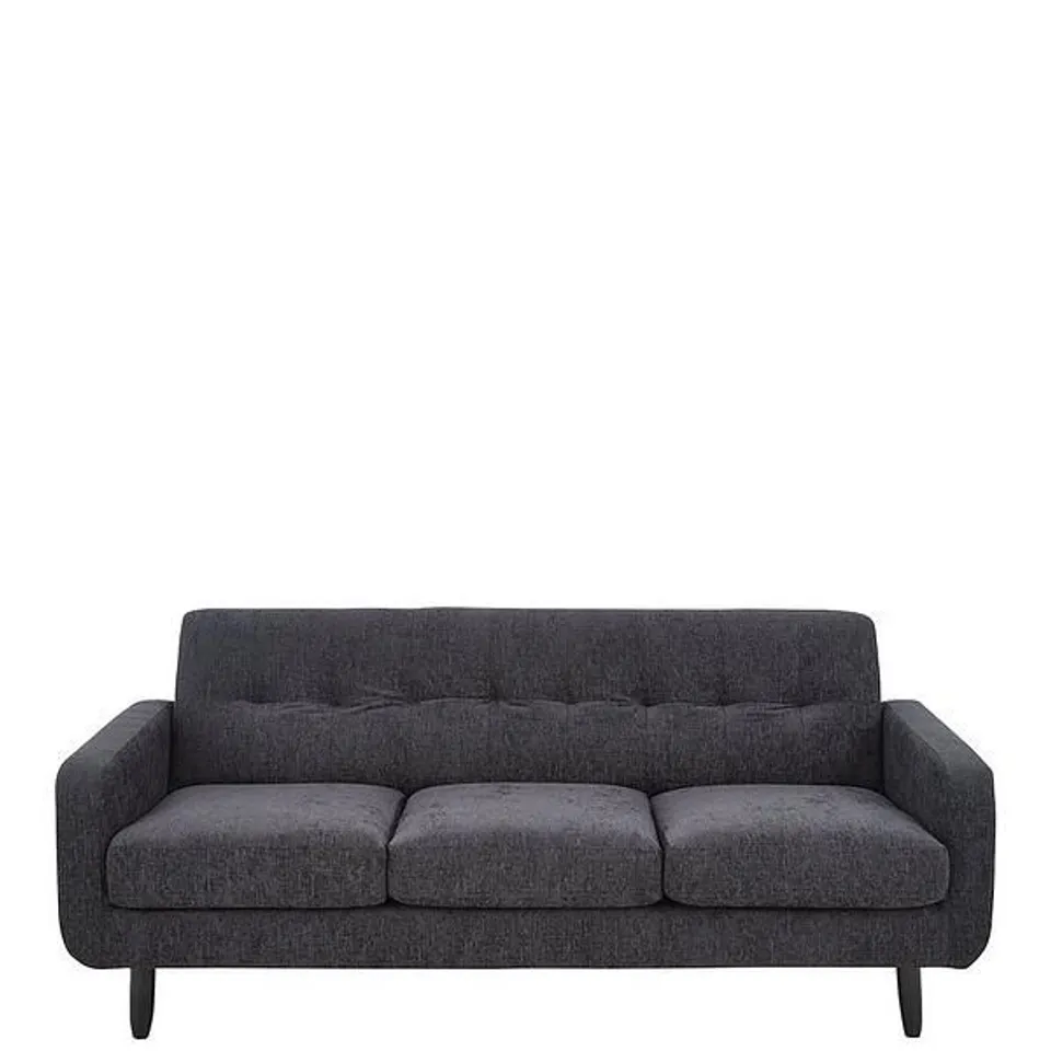 BOXED OSLO SLATE FABRIC 2 SEATER SOFA