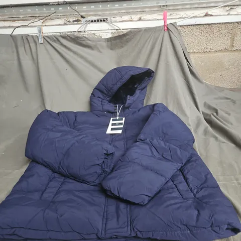 CREW CLOTHING COMPANY BLUE MIDWEIGHT SHORT COAT SIZE 10