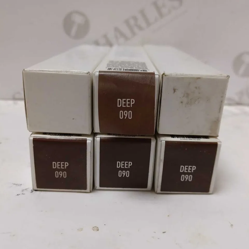 LOT OF 6 X 30ML KVD VEGAN BEAUTY TRUE PORTRAIT FOUNDATION - DEEP 090