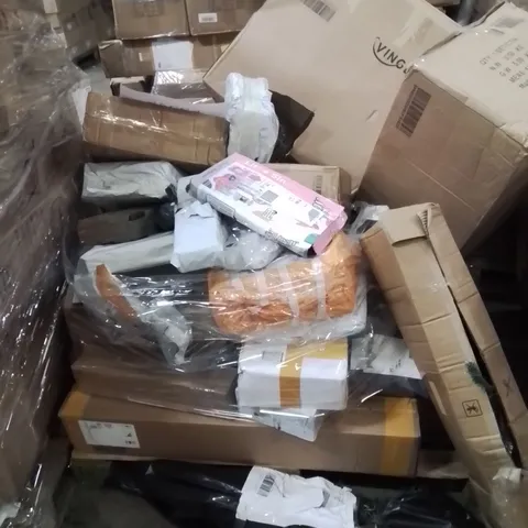 PALLET OF ASSORTED HOUSEHOLD GOODS AND PRODUCTS TO INCLUDE;HUMIDIFIER,LITTLE SINGER,KIDS GAME