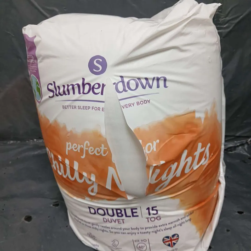 SLUMBERDOWN CHILLY NIGHTS 15 TOG DUVET - DOUBLE 