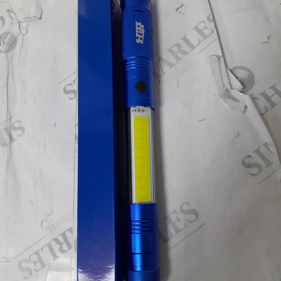 SFIXX SET OF 2 TELESCOPIC MAGNETIC TORCHES WITH 185 LUMEN SIDE BAR LIGHT