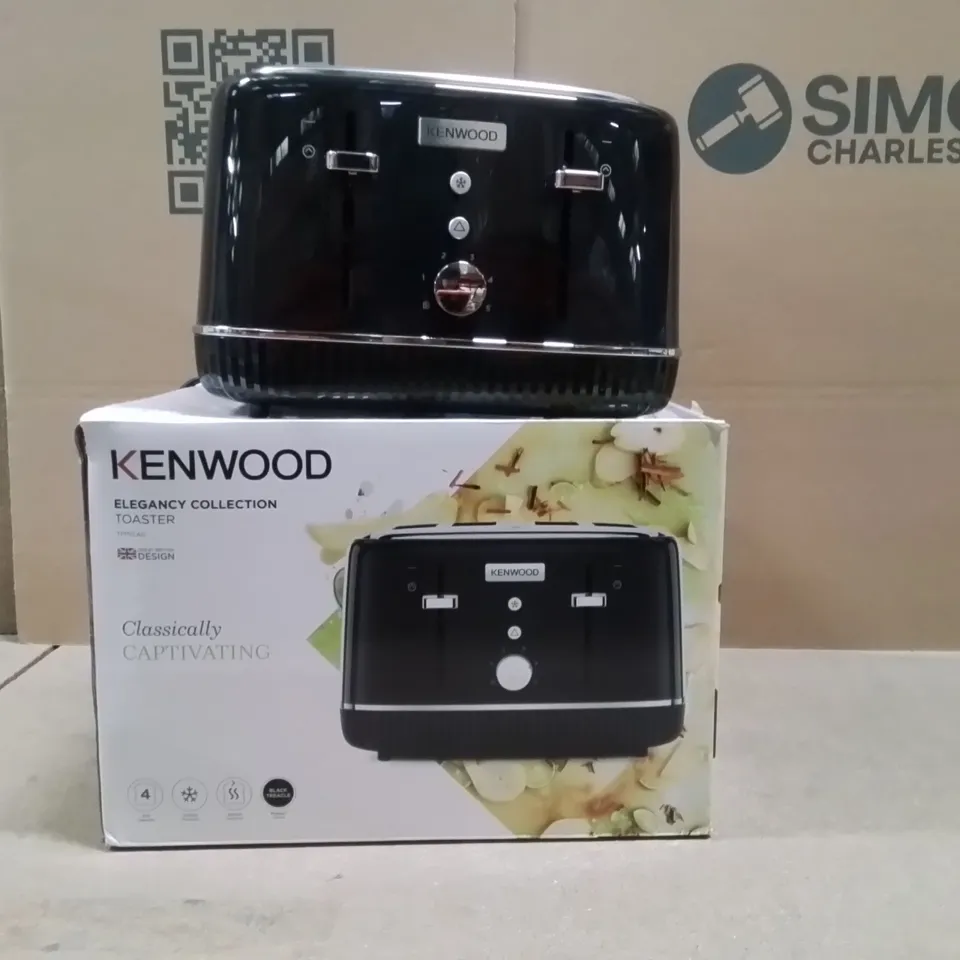BOXED KENWOOD DAWN COLLECTION TOASTER IN BLACK