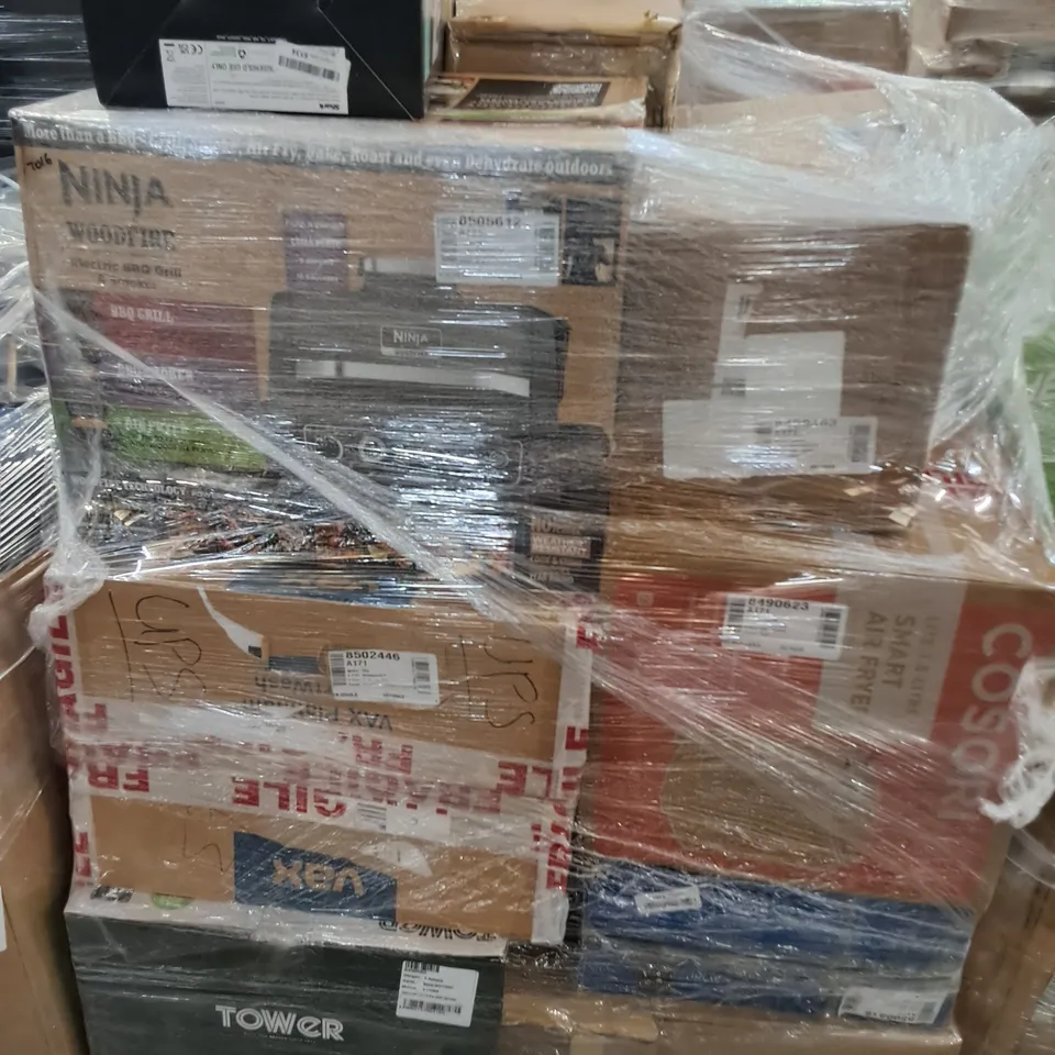 PALLET OF APPROXIMATELY 24 UNPROCESSED RAW RETURN HOUSEHOLD AND ELECTRICAL GOODS TO INCLUDE;