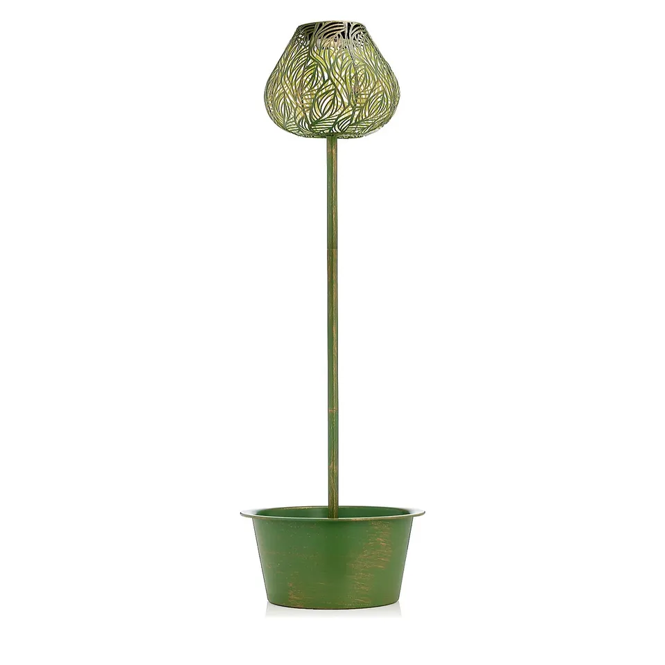 GARDEN REFLECTIONS PLANTER AND SOLAR LIGHT