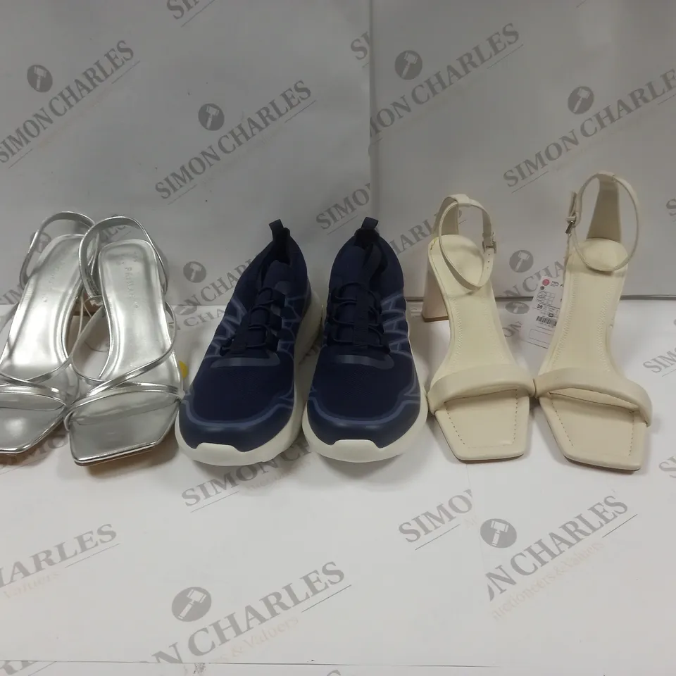 APPROXIMATELY 10 ASSORTED PAIRS OF SHOES IN VARIOUS STYLES & SIZES TO INCLUDE PRIMARK, STQ, STRADIVARIUS ETC.