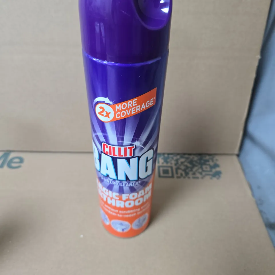 APPROXIMATELY 12 ASSORTED AEROSOLS INCLUDING CILLIT BANG MAGIC FOAM BATHROOM , NIVEA MEN SENSITIVE SHAVING GEL AND DEEP OUD AIR FRESHENER 