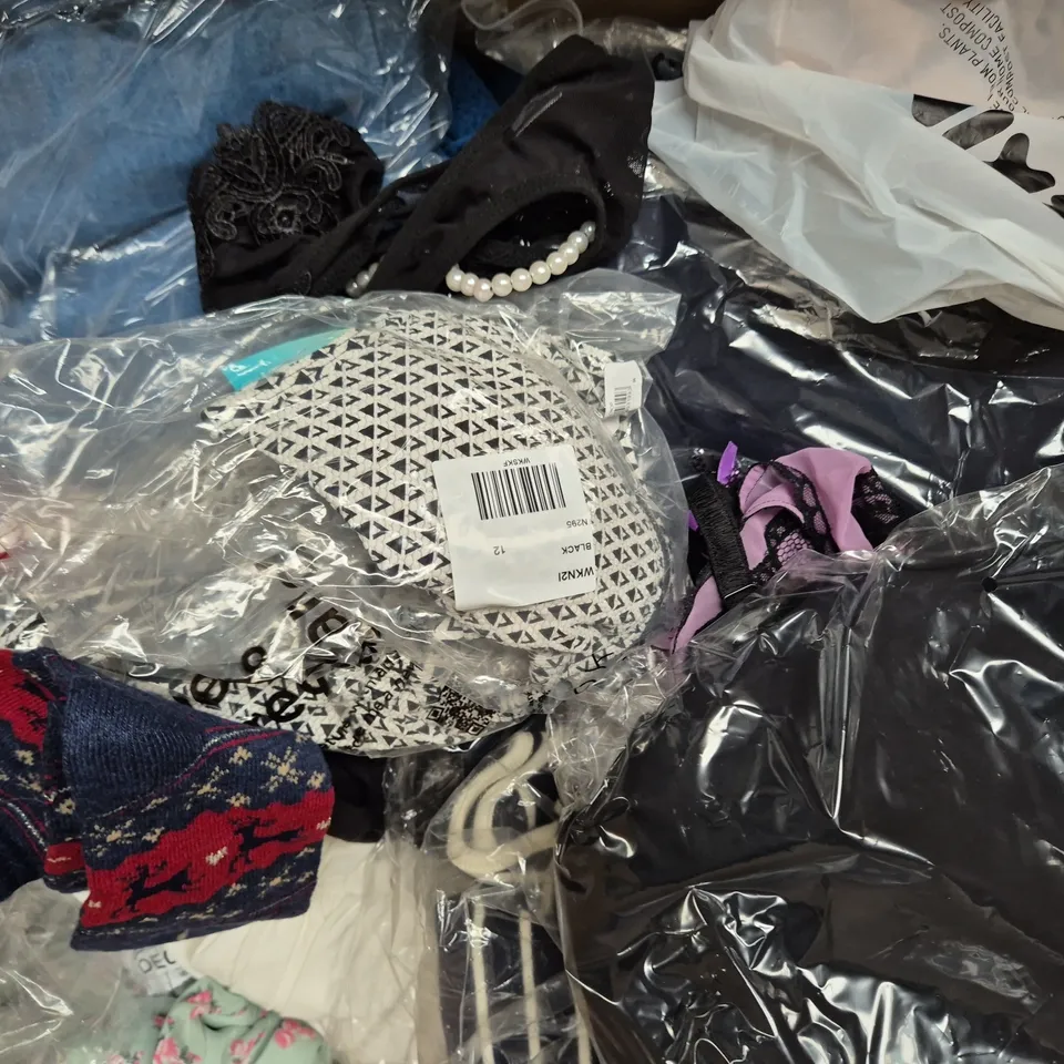 APPROXIMATELY 20 ASSORTED CLOTHING AND FASHION PRODUCTS IN VARIOUS STYLES AND SIZES - COLLECTION ONLY