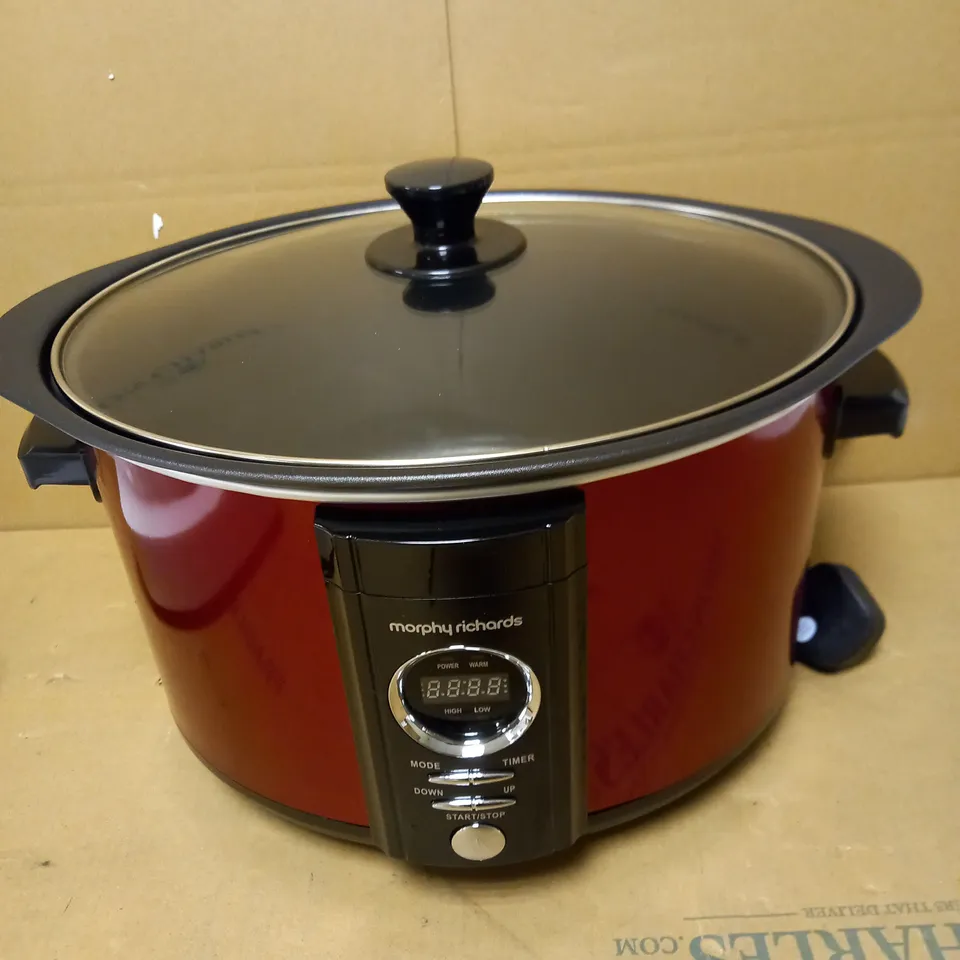 MORPHY RICHARDS SEAR AND STEW DIGITAL SLOW COOKER 6.5L