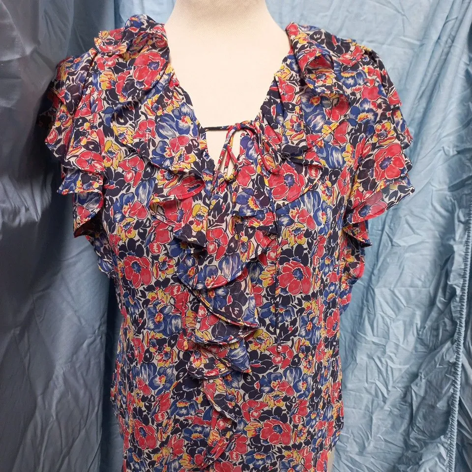 LAUREN RALPH LAUREN FLORAL PRINT BLOUSE –SIZE S