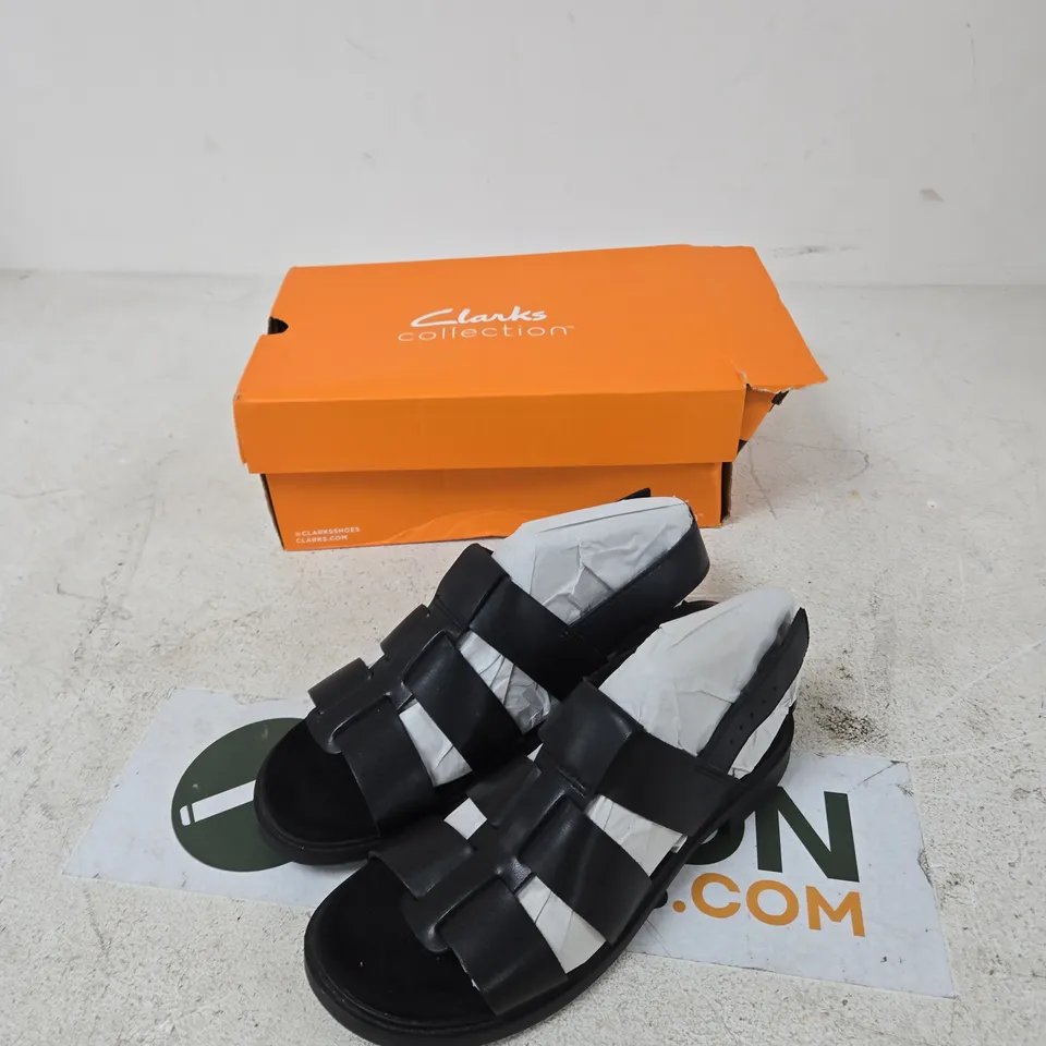 CLARKS TRIVANNI STYLE BLACK MEN'S SANDALS - UK 5 (EU 38)