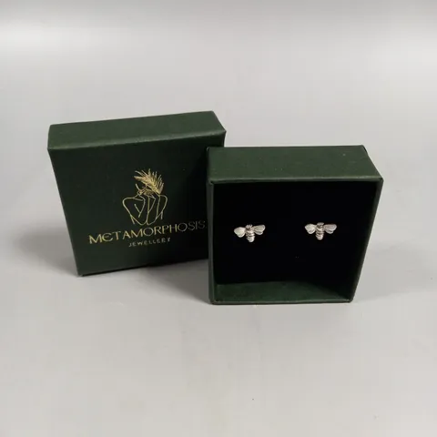 METAMORPHOSIS BEE DESIGN STUD EARRINGS