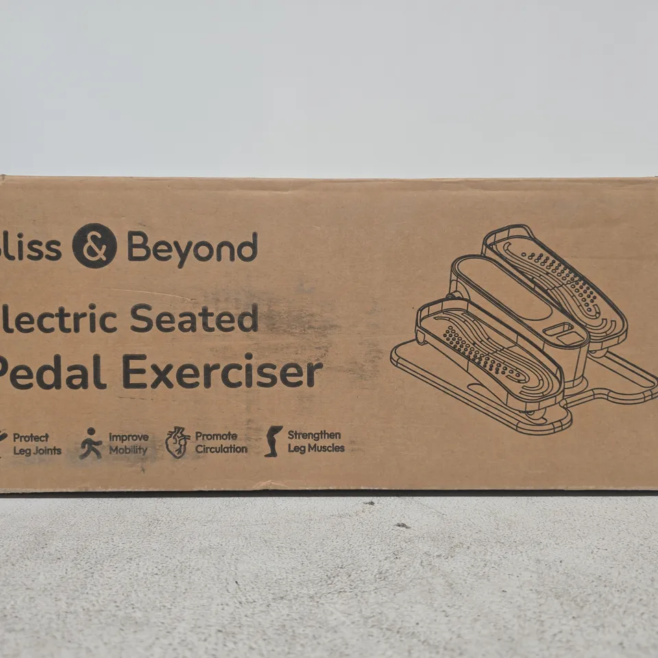 BLISS & BEYOND ELECTRIC SEATED PEDAL EXERCISER – BOXED