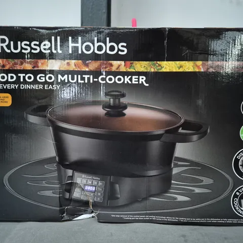 BOXED RUSSELL HOBBS GOOD TO GO MULTI COOKER