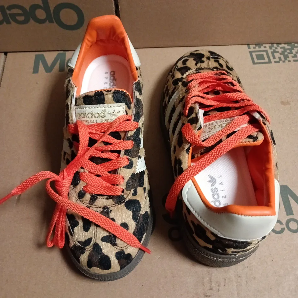 ADIDAS SPEZIALS ANIMAL PRINT TRAINERS - UK 4.5